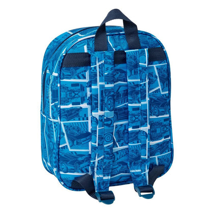 Mochila 3D azul Hot Wheels Speed Club con coches de carreras - 2