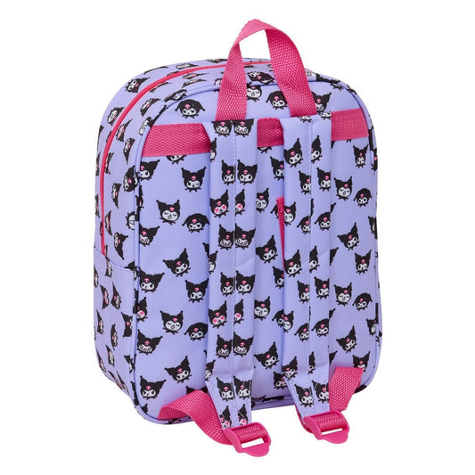 Mochila 3D rosa y lila de Kuromi Hello Kitty - 2