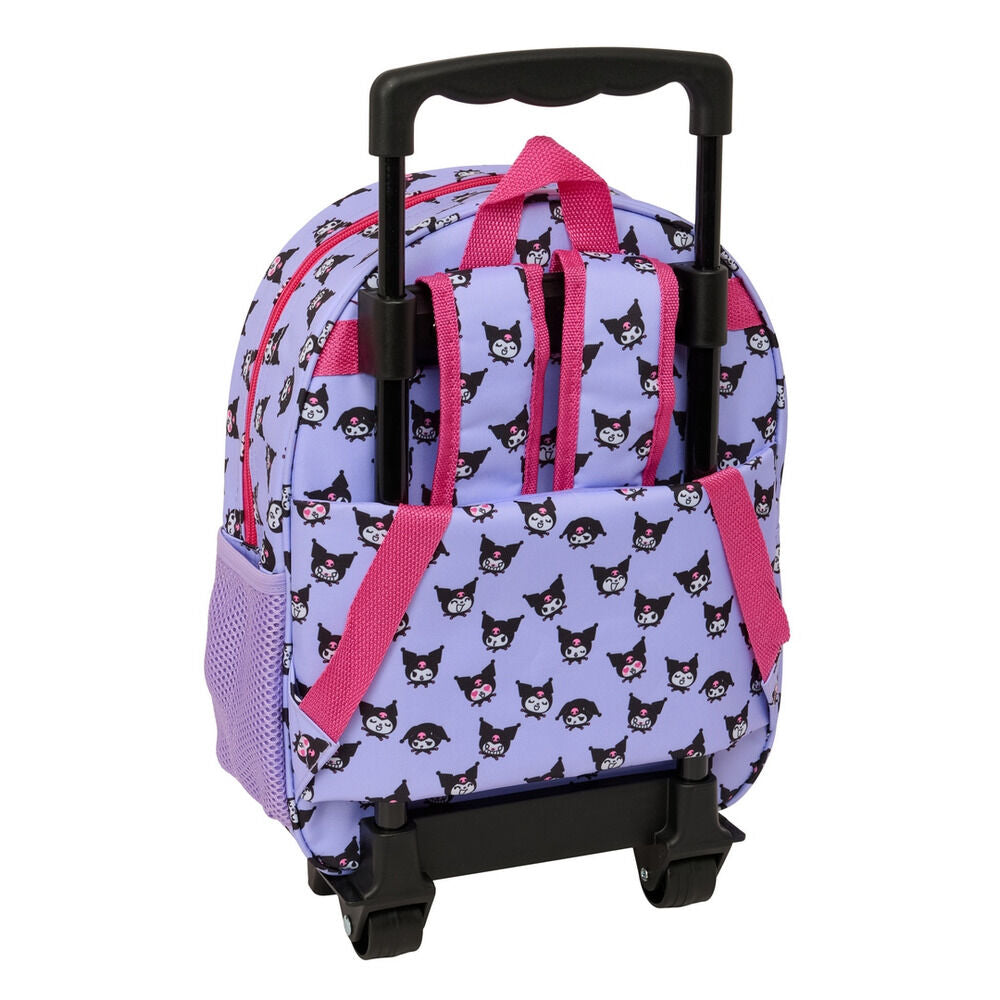 Trolley 3D rosa de Kuromi Hello Kitty con asa extensible - 2
