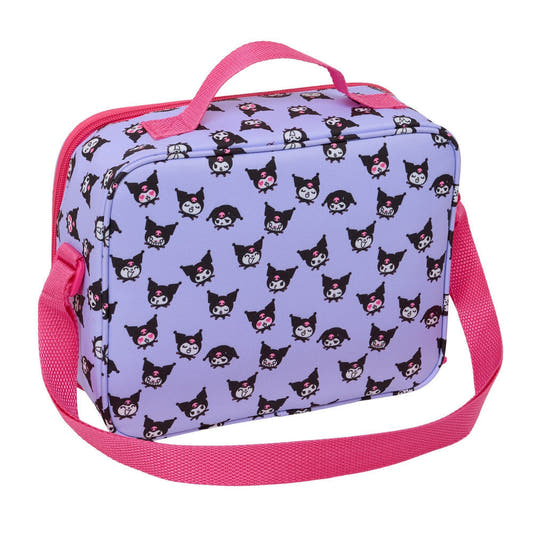 Bolsa térmica portameriendas 3D de Kuromi en rosa y lila - 2