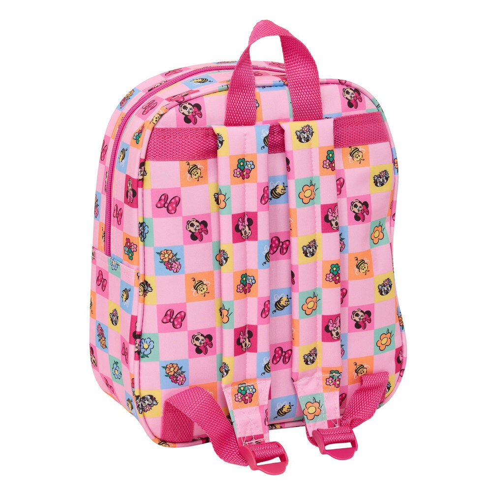 Mochila 3D rosa de Minnie Disney con estampado floral - 2