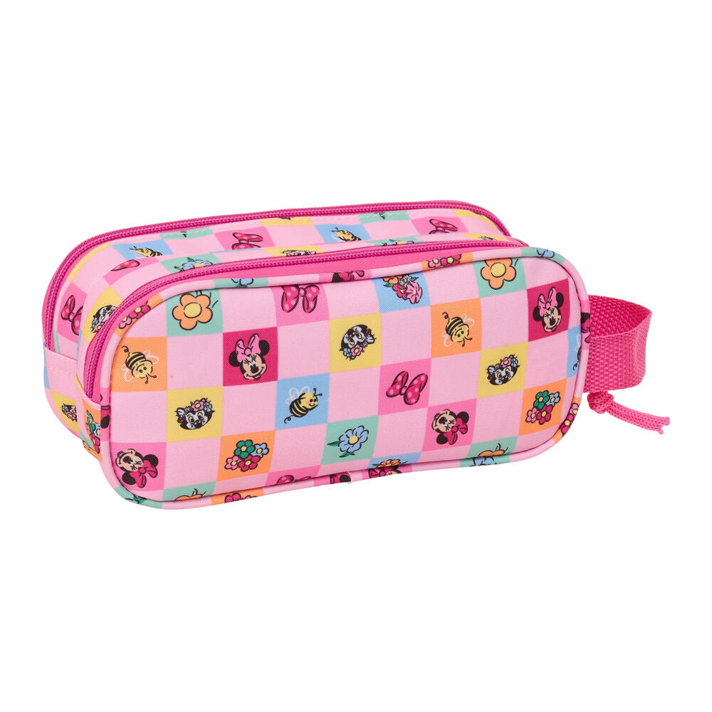 Portatodo doble 3D rosa de Minnie Disney con dos cremalleras - 2