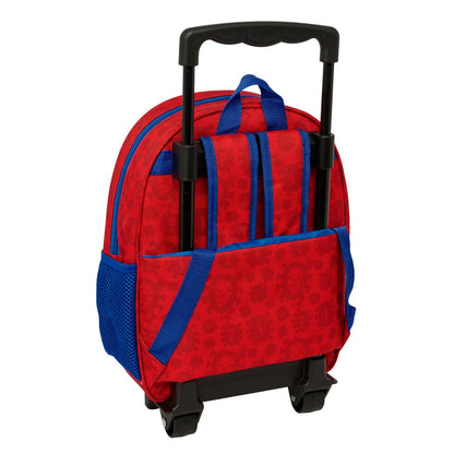 Trolley escolar 3D de Spider-Man Marvel en rojo y azul - 2