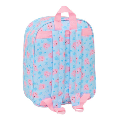 Mochila 3D azul y rosa de Peppa Pig con asa superior - 2