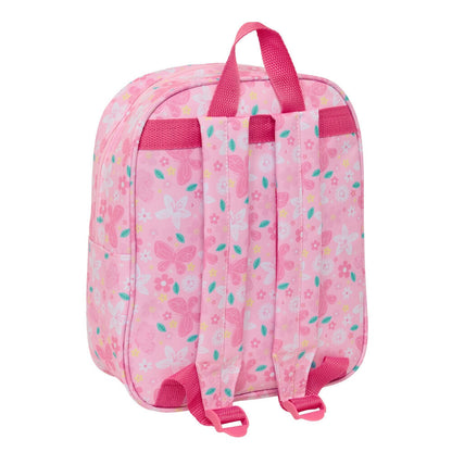 Mochila rosa 3D de Barbie con diseño floral - 2