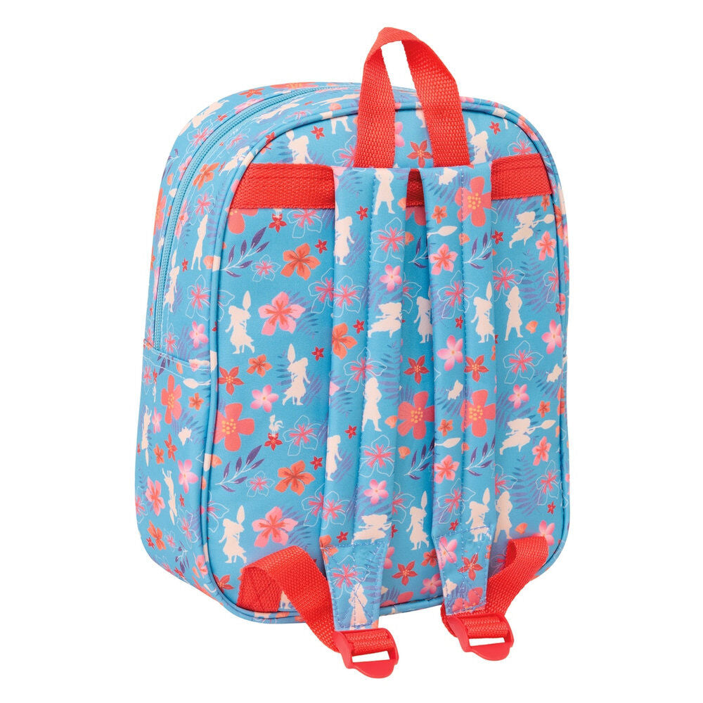 Mochila 3D azul de Vaiana Moana Disney con estampado floral - 2