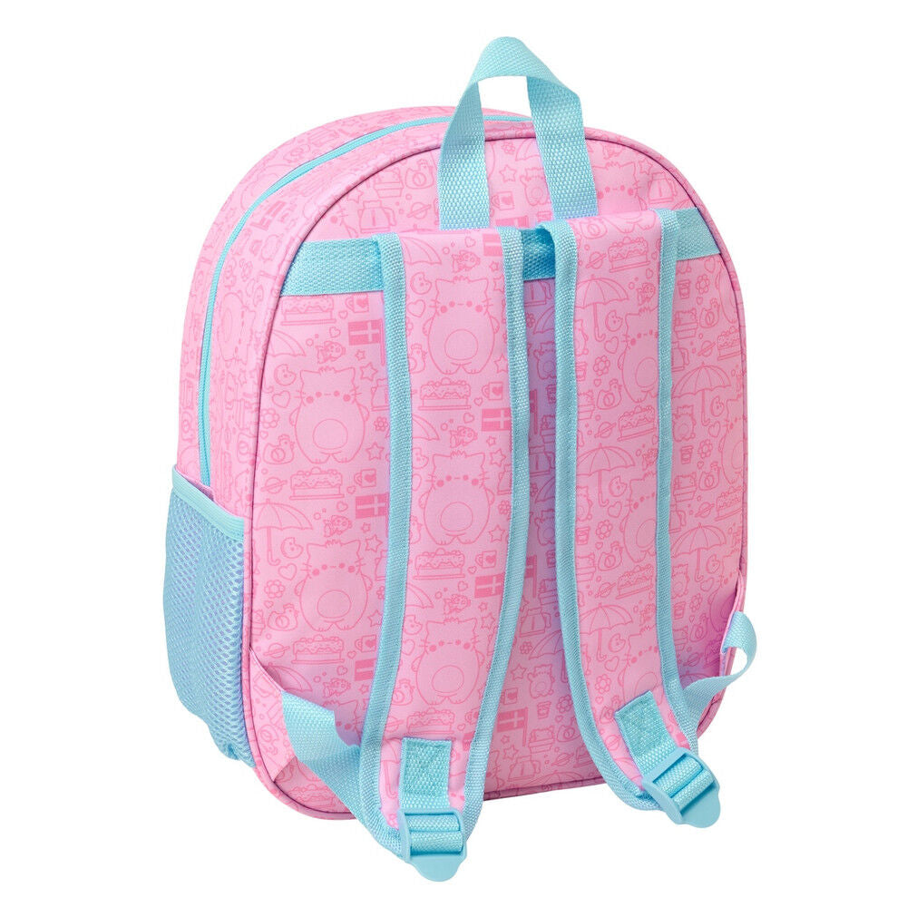 Mochila 3D Pembe The Pink Cat rosa y azul - 2