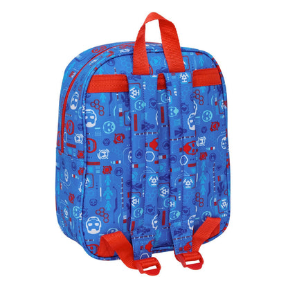 Mochila 3D azul de Iron Man Marvel con asa superior - 2