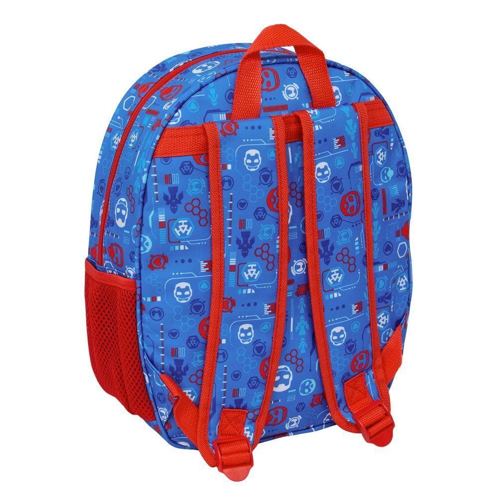 Mochila 3D azul de Iron Man Marvel con bolsillo lateral - 2