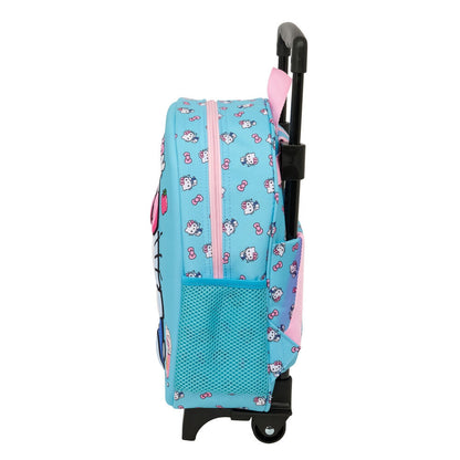 Trolley escolar 3D turquesa de Hello Kitty SAFTA - 3