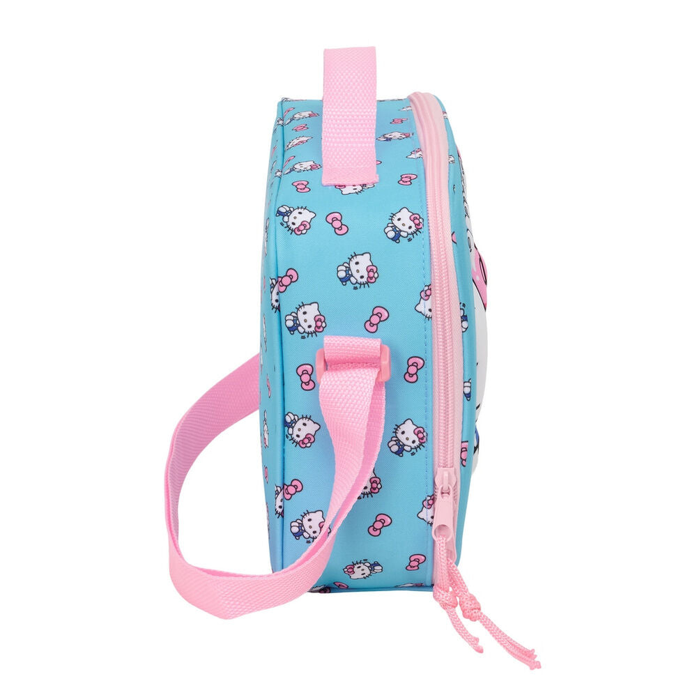 Bolsa portameriendas térmica 3D de Hello Kitty azul - 3