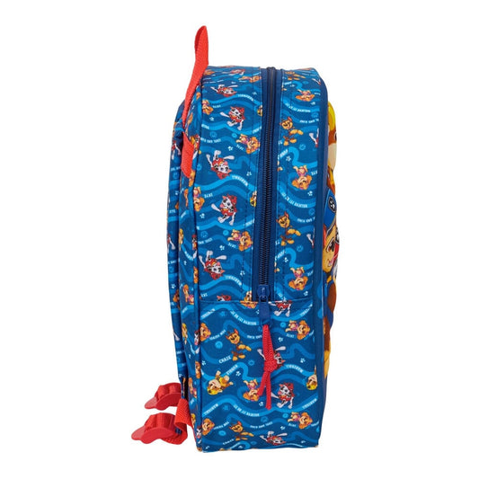 Mochila 3D azul de Paw Patrol con Chase, Marshall y Rubble - 3