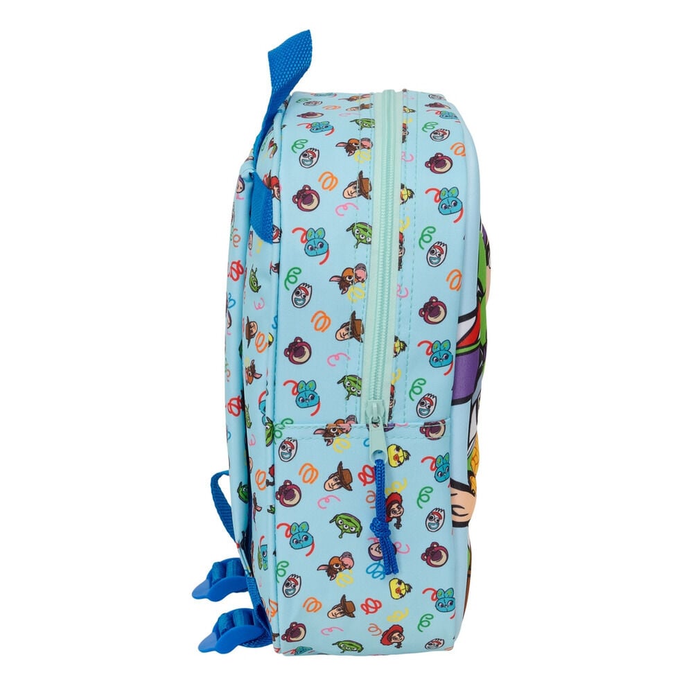 Mochila 3D azul de Toy Story con Woody y Buzz Lightyear - 3