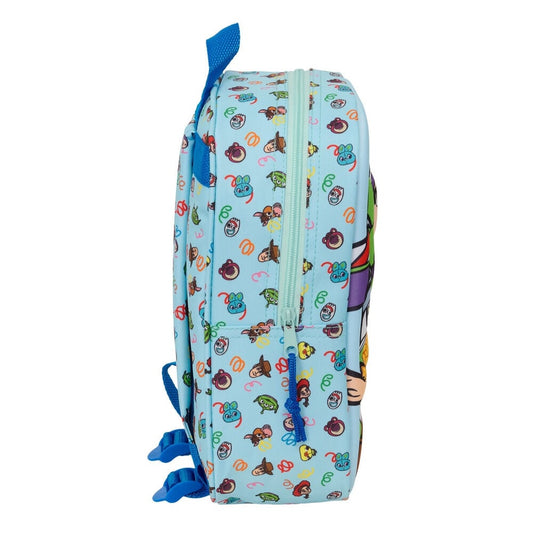 Mochila 3D azul de Toy Story con Woody y Buzz Lightyear - 3
