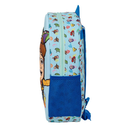 Mochila 3D azul de Toy Story con Woody y Buzz Lightyear - 3