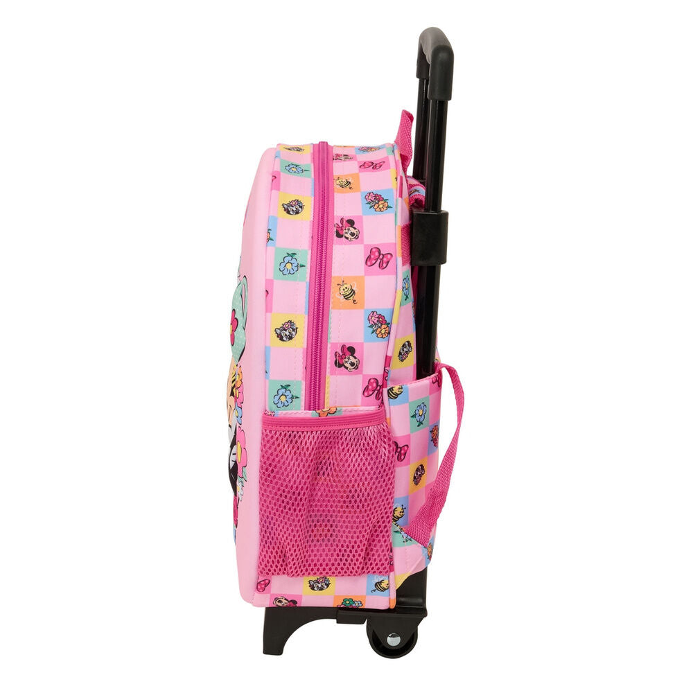 Trolley rosa 3D de Minnie Disney con asa extensible - 3