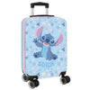 Maleta de cabina Stitch Disney azul con estampado floral