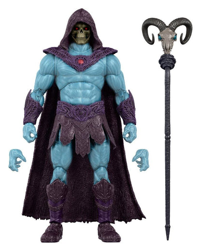 Figura Skeletor Chronicles con capa morada y Báculo Havoc - 3