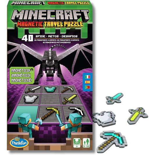 Minecraft Magnetic Travel Puzzle magnético de Ravensburger con 40 retos