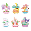 Figuras Memo Stand Potted Delight de Hello Kitty and Friends con escenas de plantas