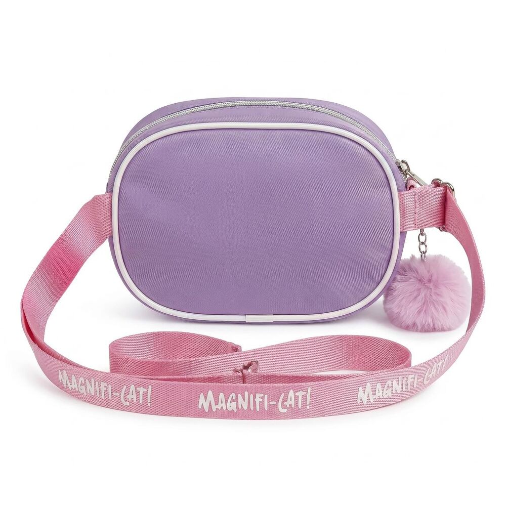 Bolso morado de La Casa de Muñecas de Gabby con personajes y pompón rosa - 5