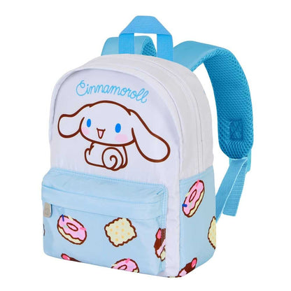Mochila Cinnamoroll Cakes de Hello Kitty azul y blanca