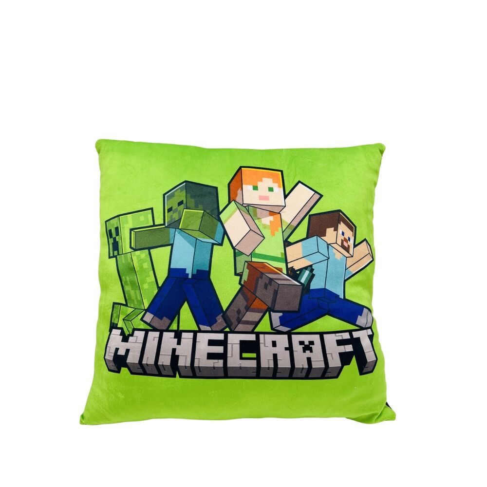 Cojín Minecraft de Velboa con personajes y Creeper - 2