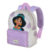 Mochila lila de Jasmine de Aladdin Disney con bolsillo frontal