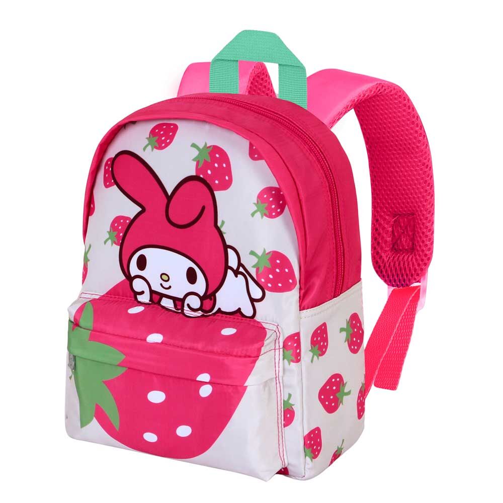 Mochila rosa Berry de My Melody con estampado de fresas