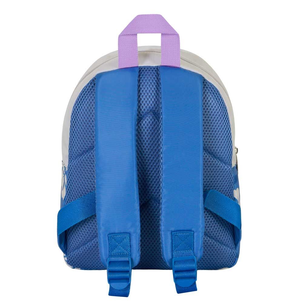 Mochila Stitch Disney azul con estampado floral y bolsillo frontal - 2