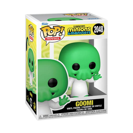 Figura Funko POP! Goomi verde de Minions & Monsters en caja