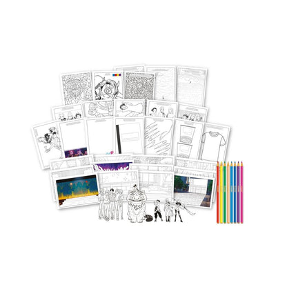 Set Crayola KPop Demon Hunters con álbum, lápices de colores y plantilla - 3
