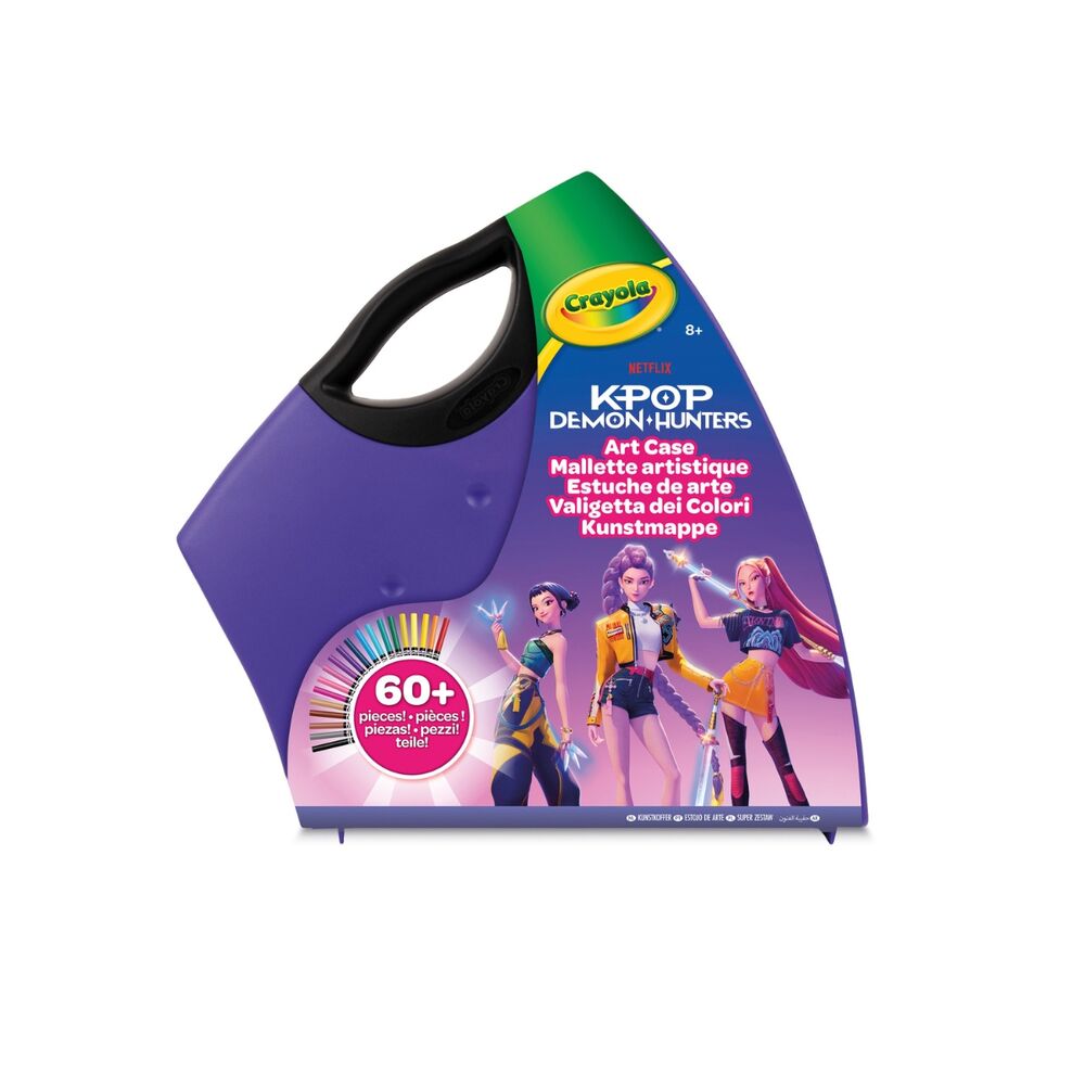 Maletín Crayola de actividades KPop Demon Hunters con rotuladores, pósteres y páginas para colorear - 2