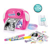 Cámara instantánea infantil rosa Photo Creator con diseño de unicornio y accesorios