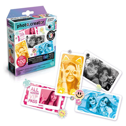 Recambio Photo Creator 2.0 con papel fotográfico de cuatro colores y pegatinas
