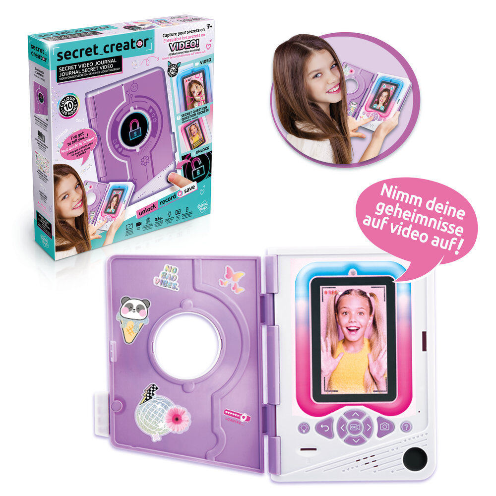 Diario secreto de vídeo CANAL TOYS Secret Creator morado