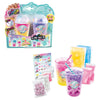 Set CANAL TOYS de dos vasos transparentes con bebidas de slime rosa y morada