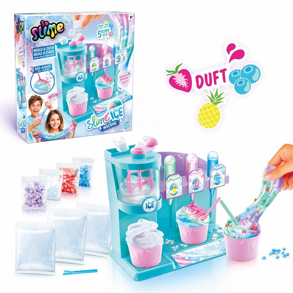 Máquina Slime Ice de CANAL TOYS con vasos, colorantes y figuras decorativas