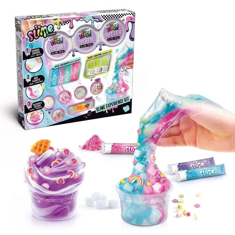 Set CANAL TOYS de slime personalizado con tres macetas y accesorios decorativos