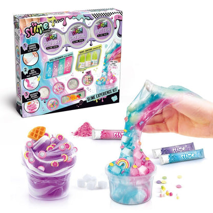 Set CANAL TOYS de slime personalizado con tres macetas y accesorios decorativos