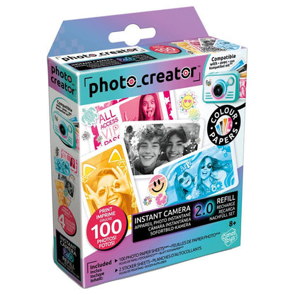 Recambio Photo Creator 2.0 con papel fotográfico de cuatro colores y pegatinas - 2