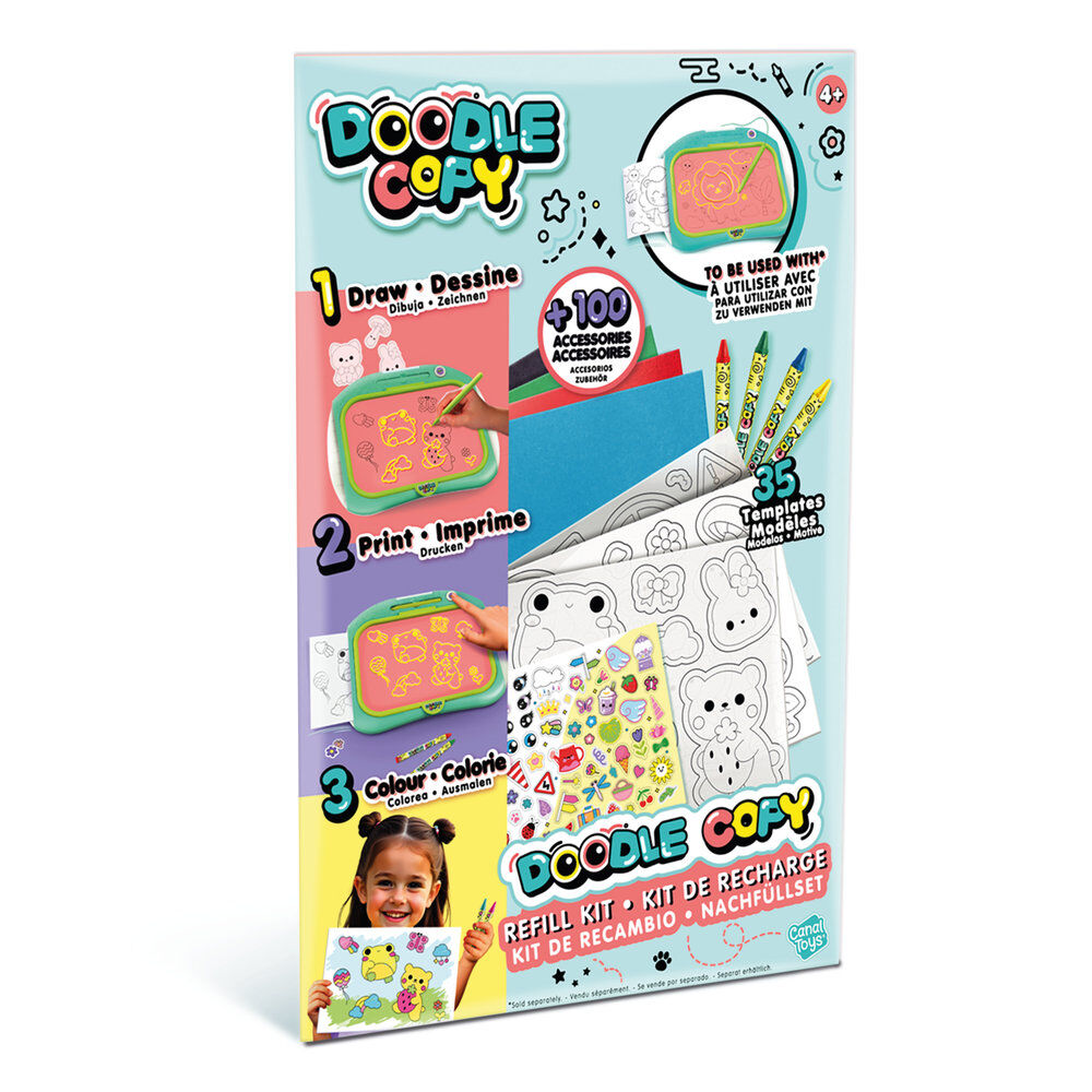Recambio Doodle Copy de Canal Toys con plantillas y materiales de dibujo - 2