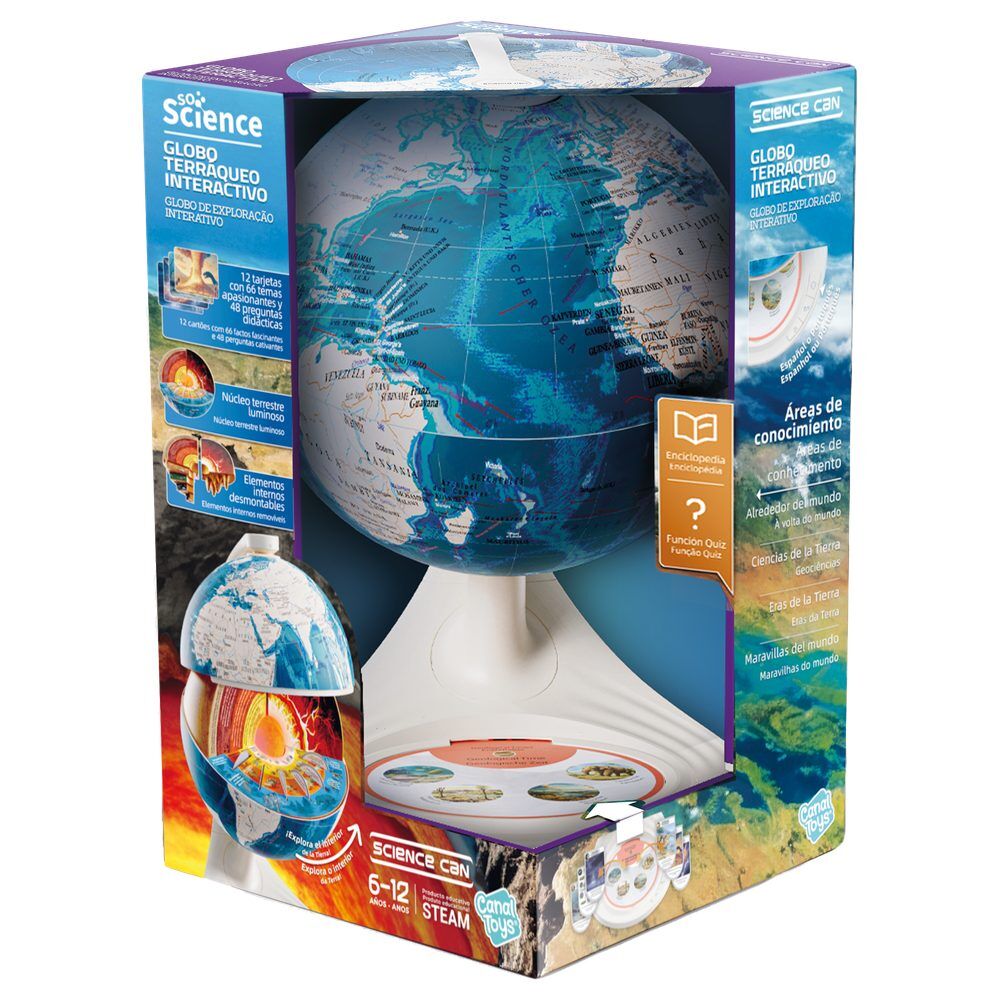Globo terráqueo interactivo CANAL TOYS con capas de la Tierra - 2