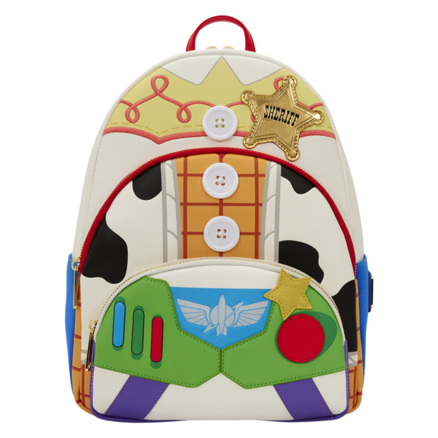 Mochila Loungefly de Toy Story con diseño de Woody y Buzz Lightyear