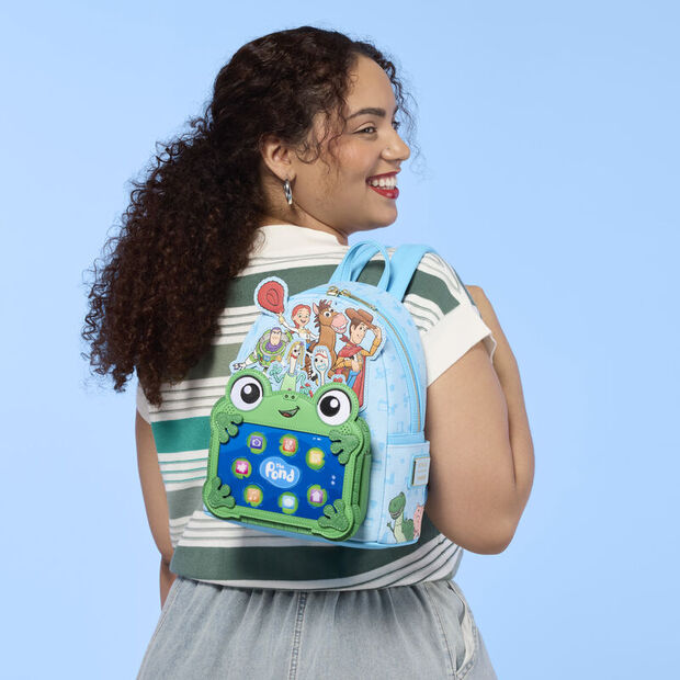 Mochila Loungefly Toy Story 5 azul con personajes Disney Pixar - 6