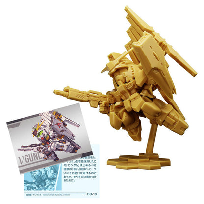 Figura Gundam Superior Define 02 sin pintar en pose dinámica