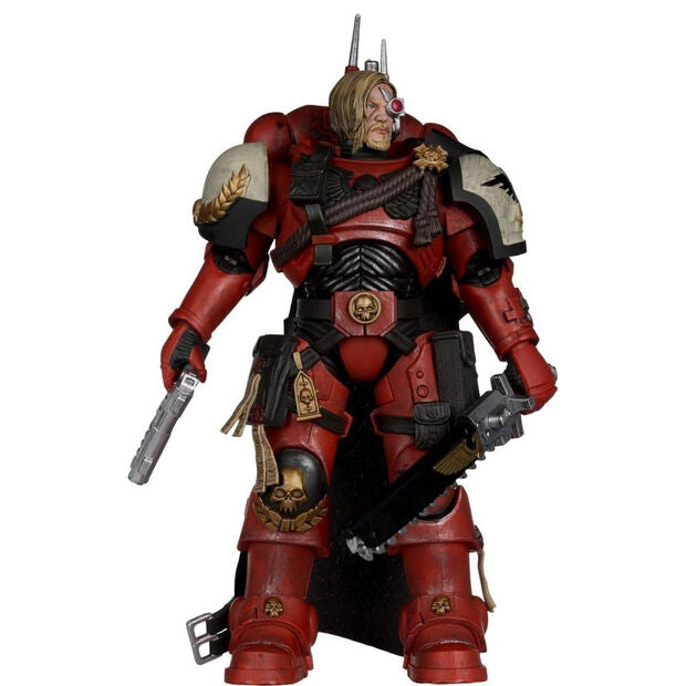 Figura articulada Captain Cyrus Elite Edition de Warhammer 40.000 con armadura roja y accesorios - 3
