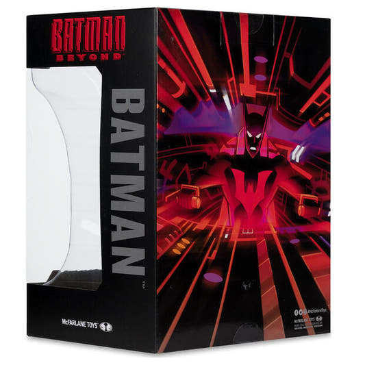Busto negro de Batman Beyond de McFarlane Toys en su caja - 5