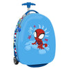 Maleta infantil azul Spidey Marvel con ruedas y asa telescópica