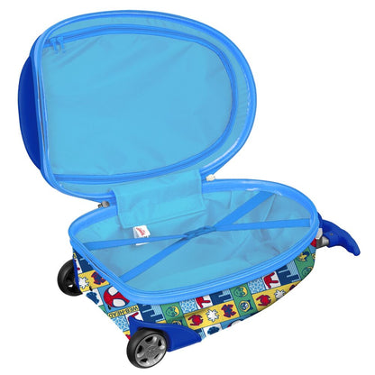 Maleta infantil azul Spidey Marvel con ruedas y asa telescópica - 4
